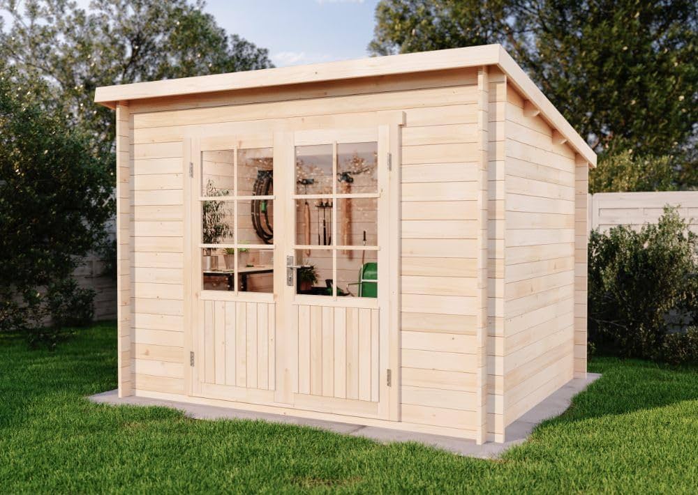 Corner Wooden Storage Shed