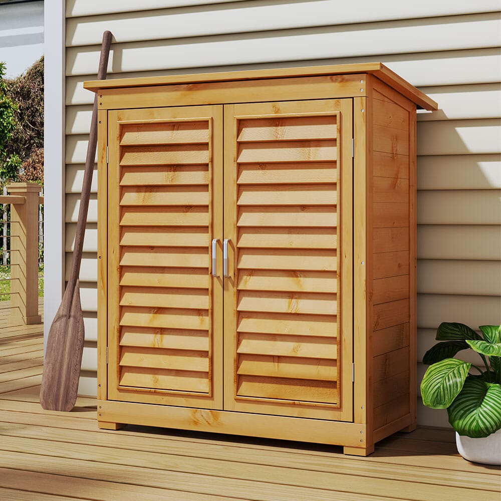 Wooden Outdoor Storage Cabinet
