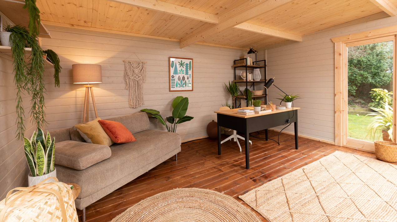 Insulated Garden Retreat With Loft Storage