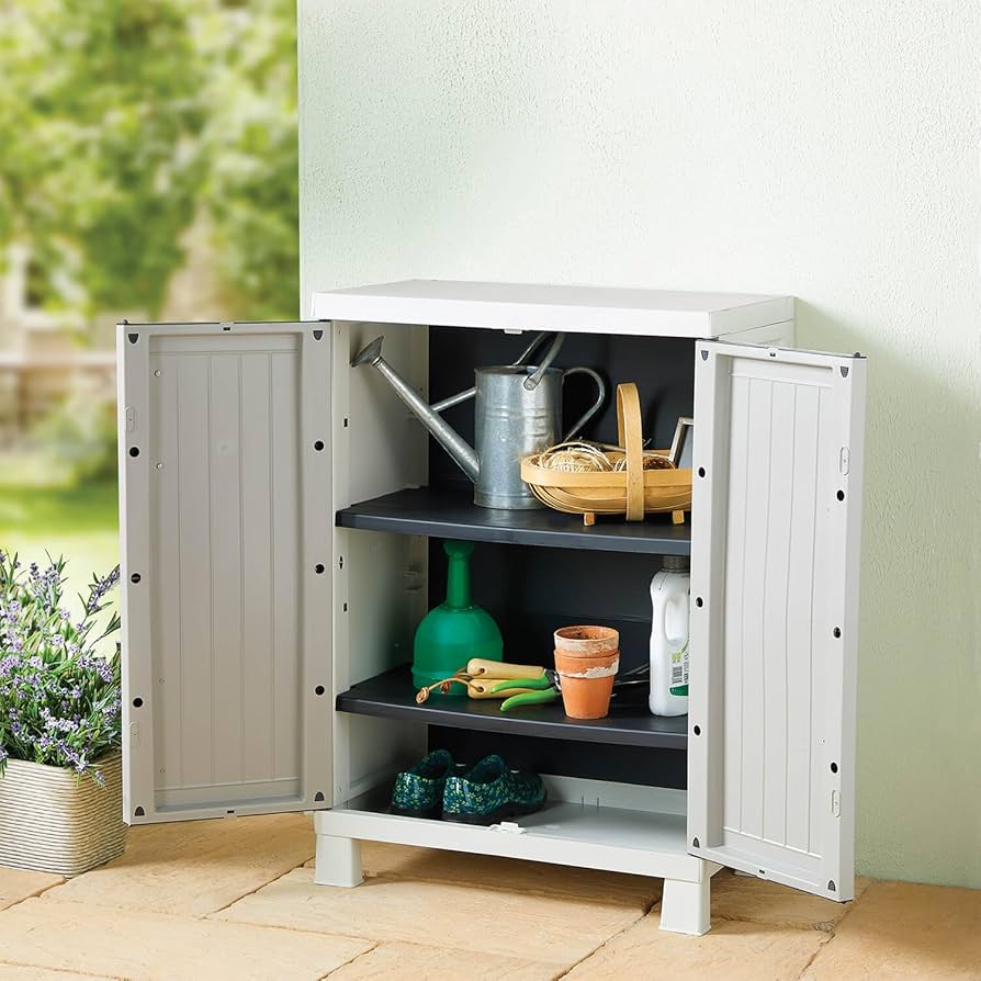 Compact Balcony Storage Cabinet