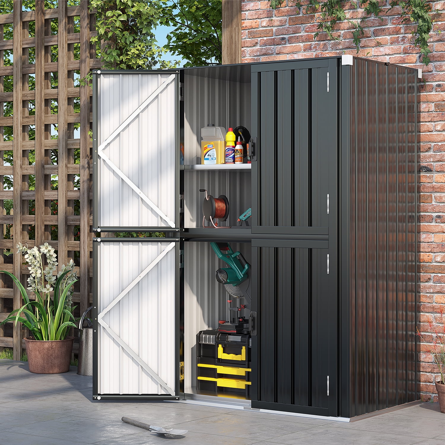 Metal Garden Storage Cabinet
