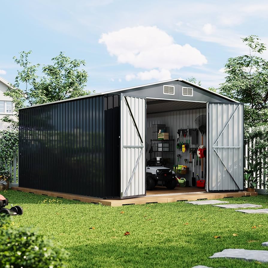 Premium Heavy Duty Steel Garden Shed