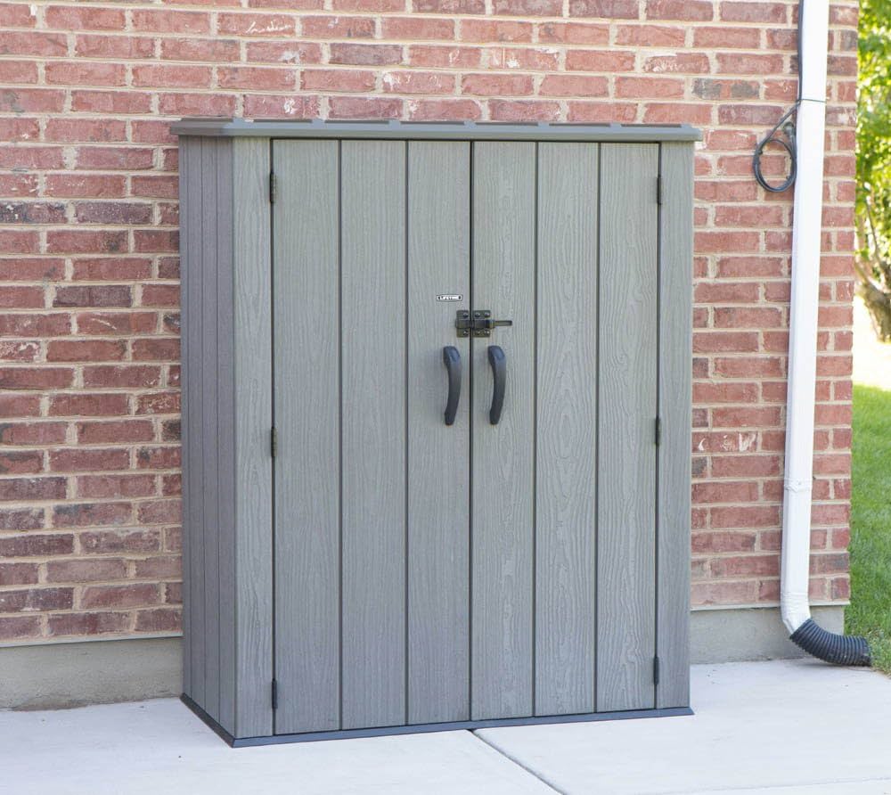 Lifetime Vertical Outdoor Storage Shed