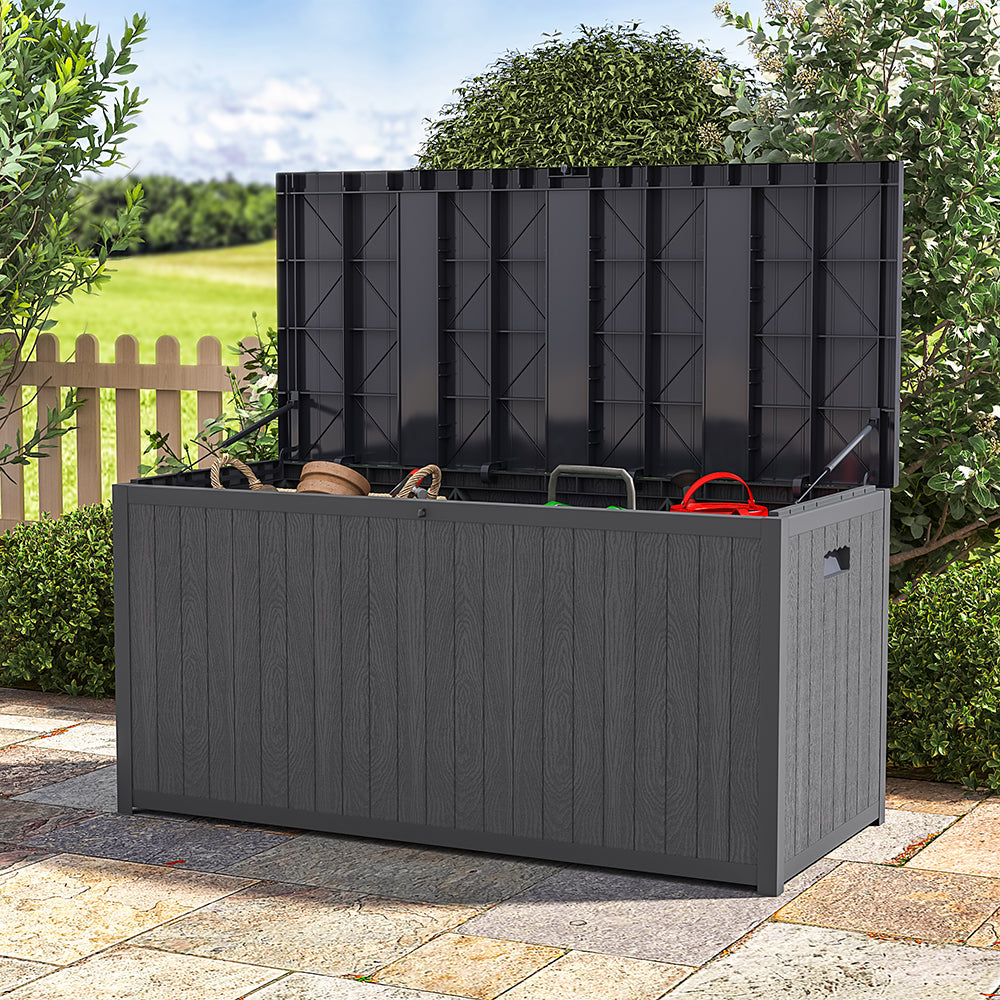 Grey Deck Box for Large Capacity Storage