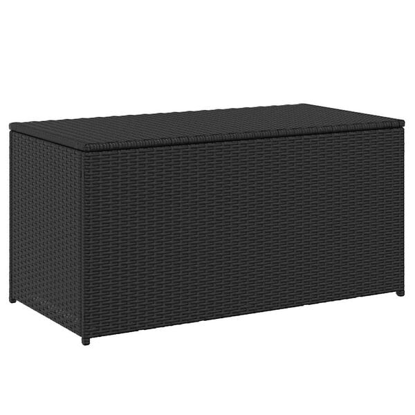 vidaXL Poly Rattan Garden Storage Chest