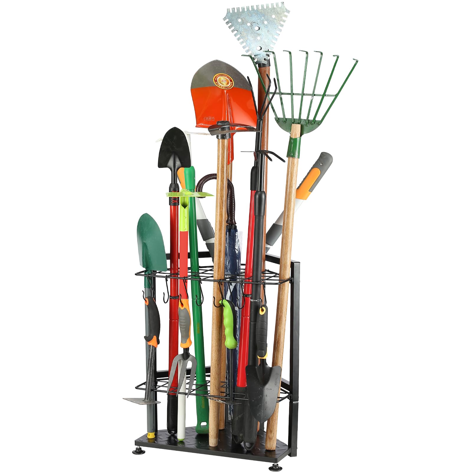 Freestanding Garden Tool Organizer Stand