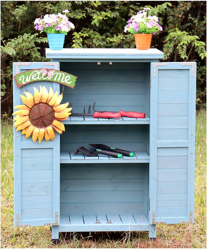 Compact Tool Cabinet for Patios