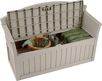 Suncast 50 Gallon Patio Bench with Storage