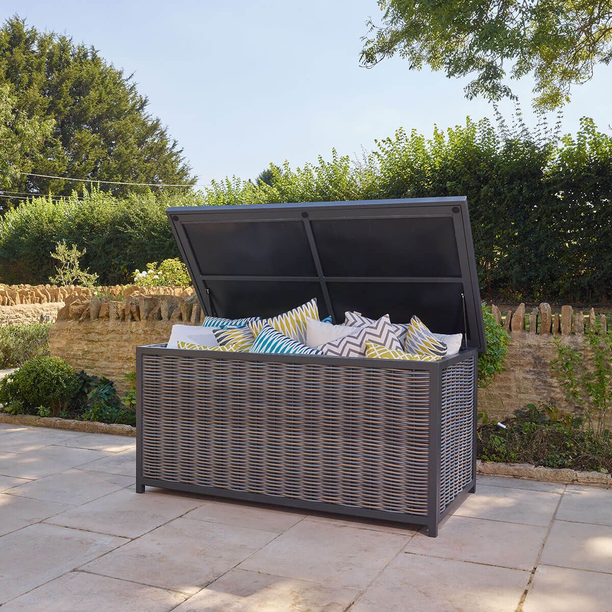 Charles Bentley Rattan Style Storage Box