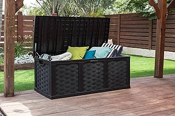 Rattan Style Outdoor Storage Box