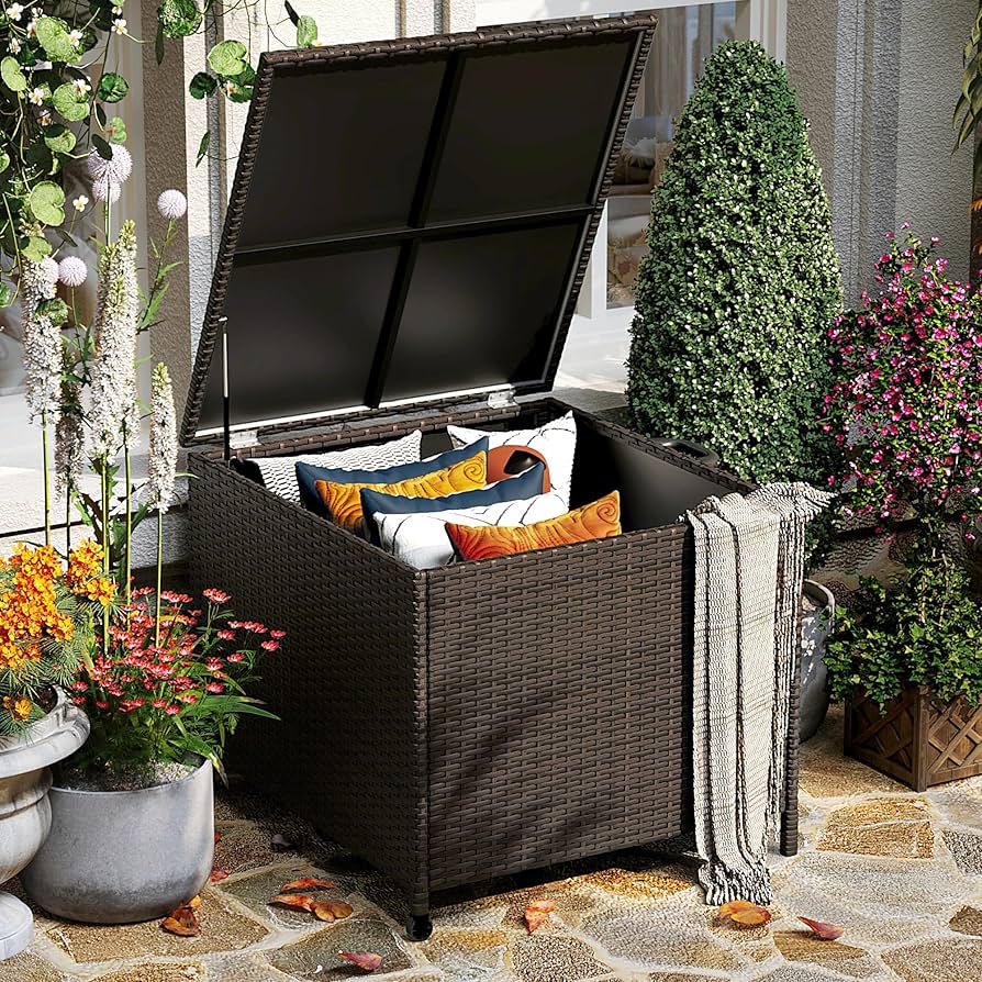 Rattan Style Patio Storage Box