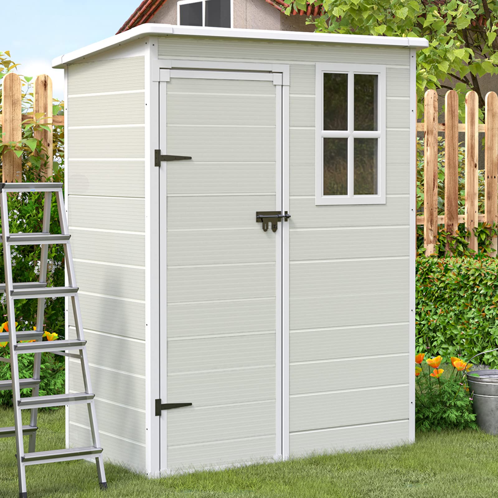 Outdoor Storage Shed with Double Doors