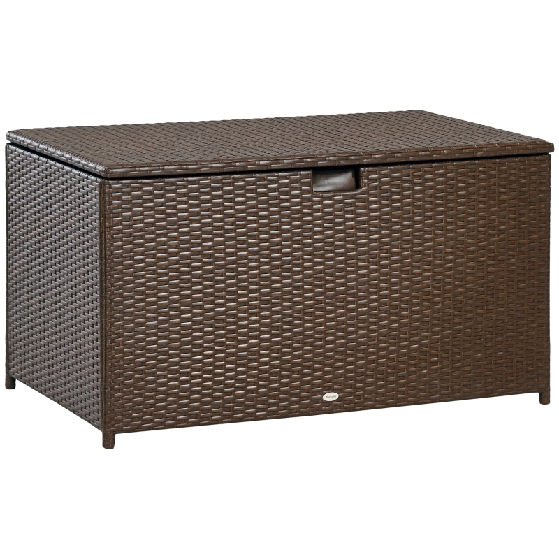Rattan Style Cushion Storage Box