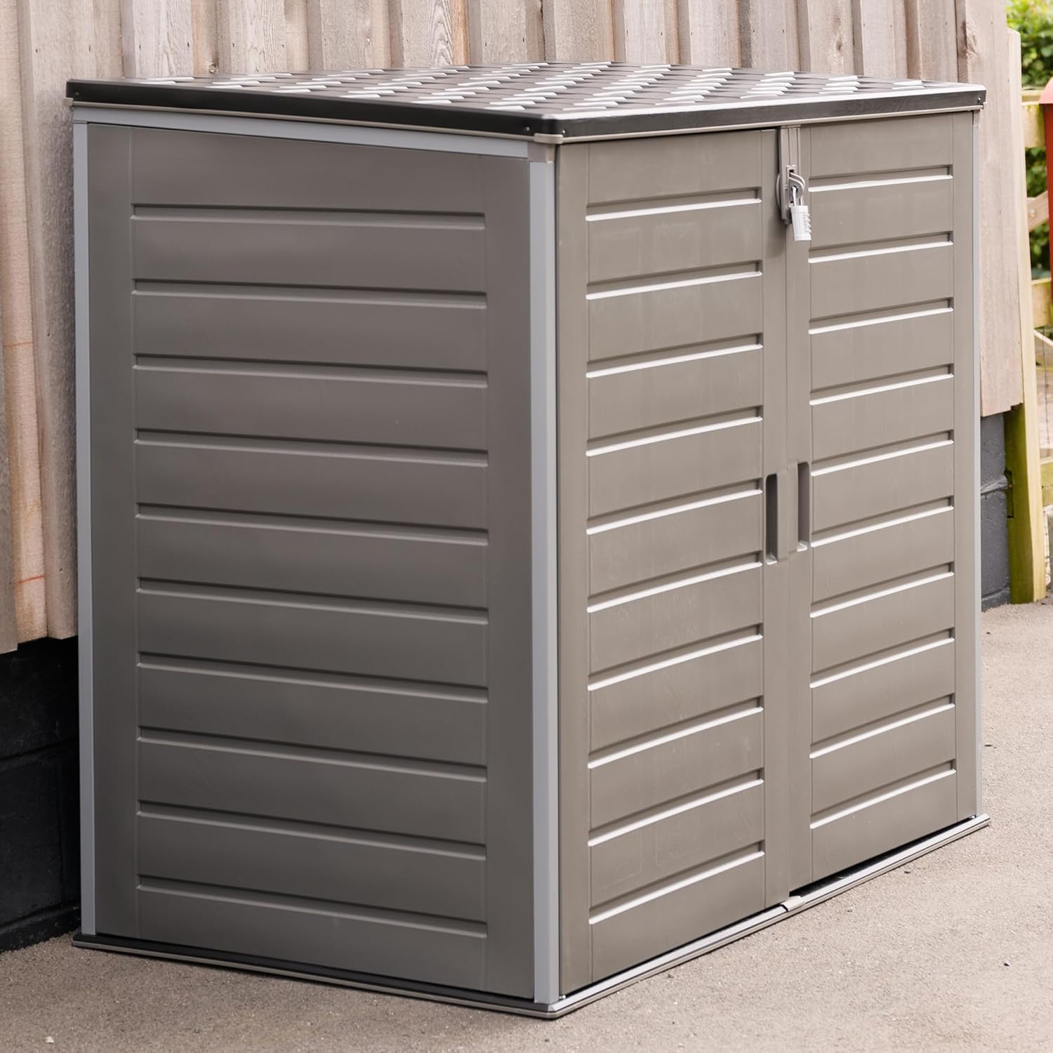 Large Plastic Garden Storage Cabinet