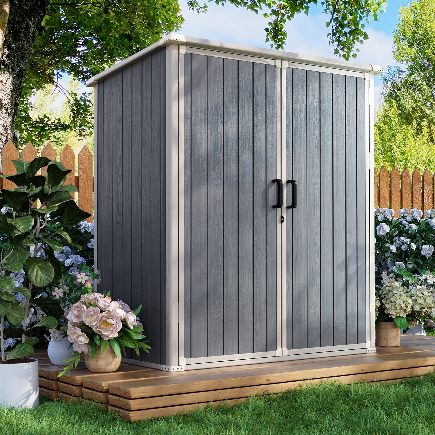 Large Resin Garden Sheds
