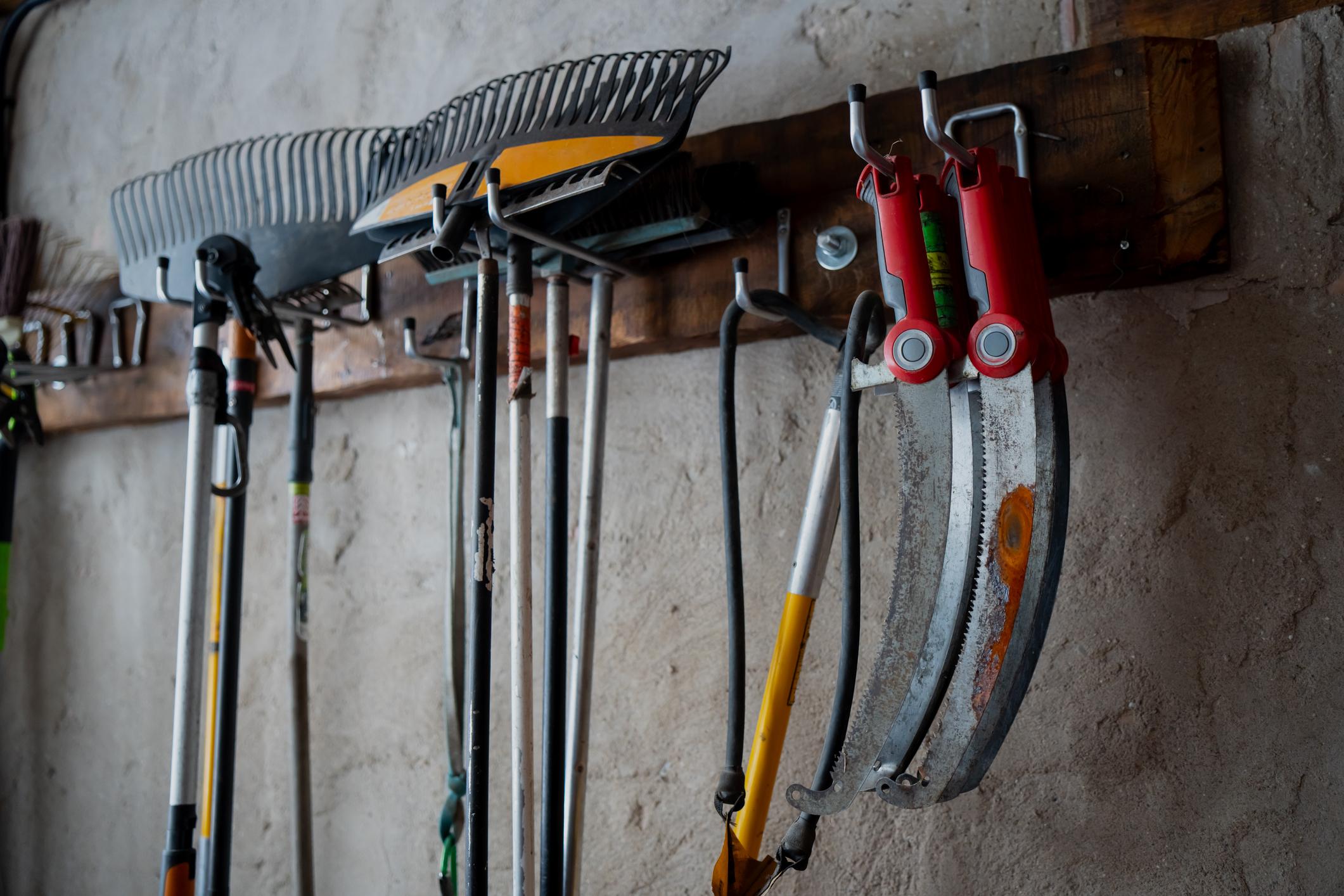 Wall-Mounted Tool Racks