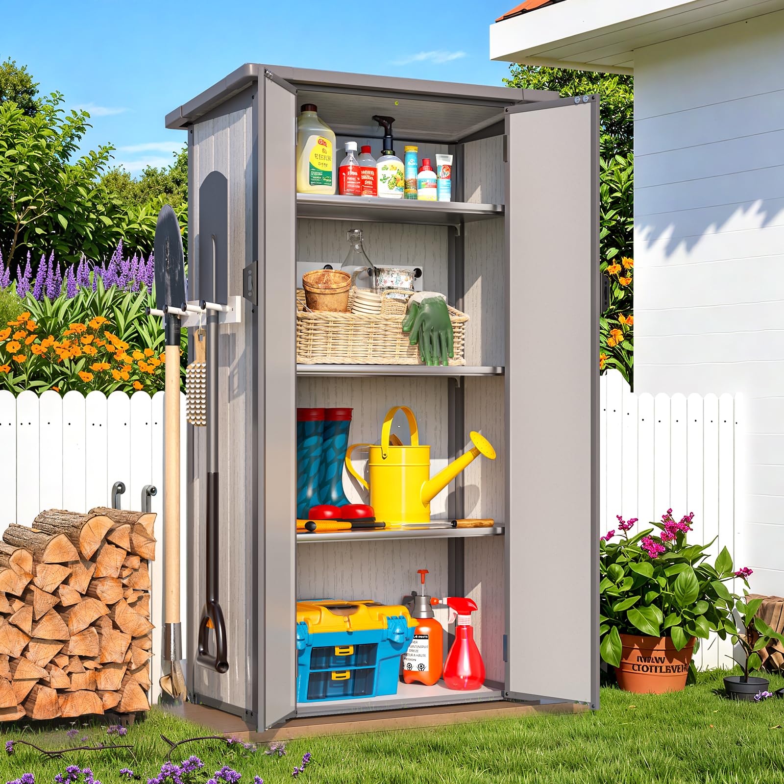 Plastic Garden Storage Cabinets