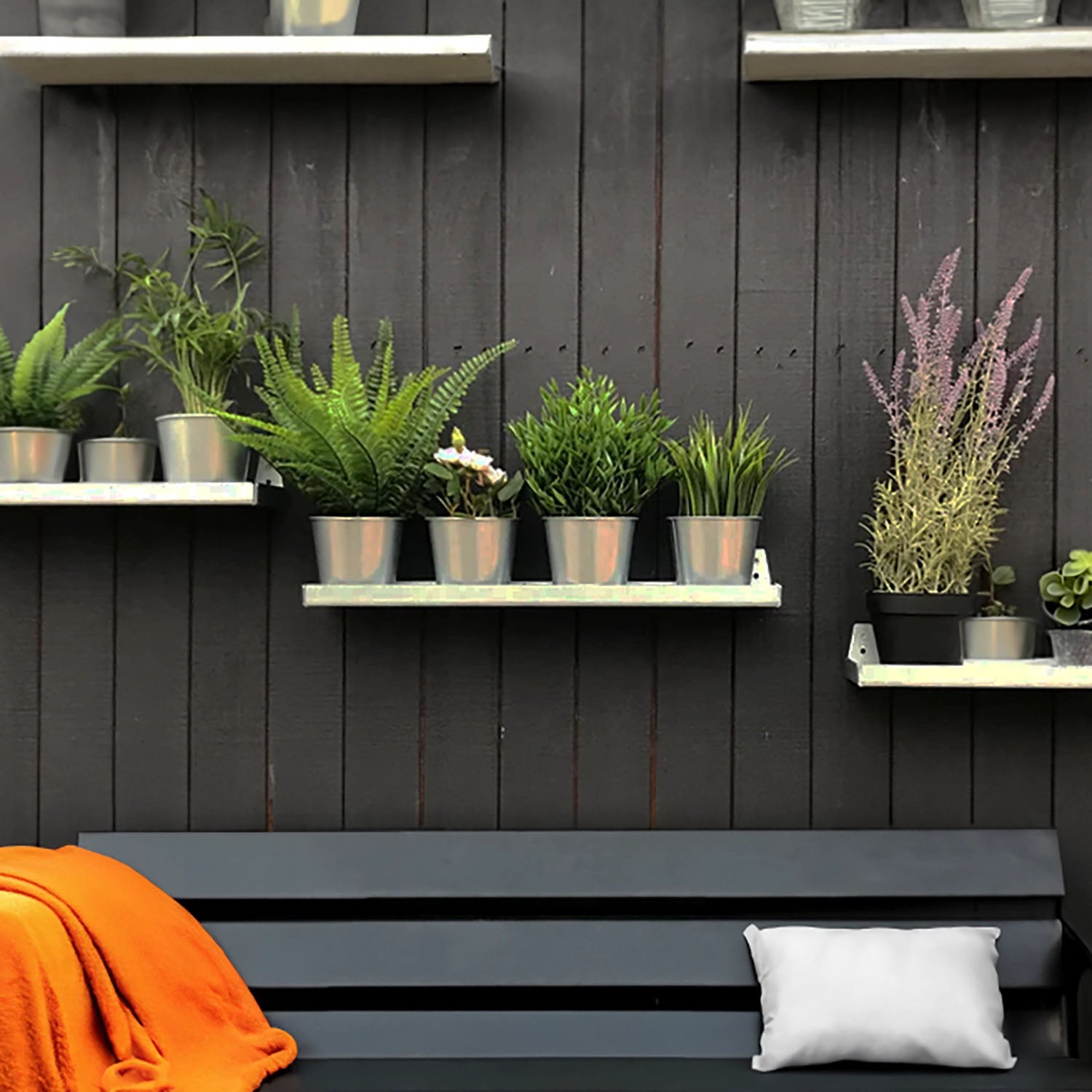 Vertical Wall Mounted Garden Shelves