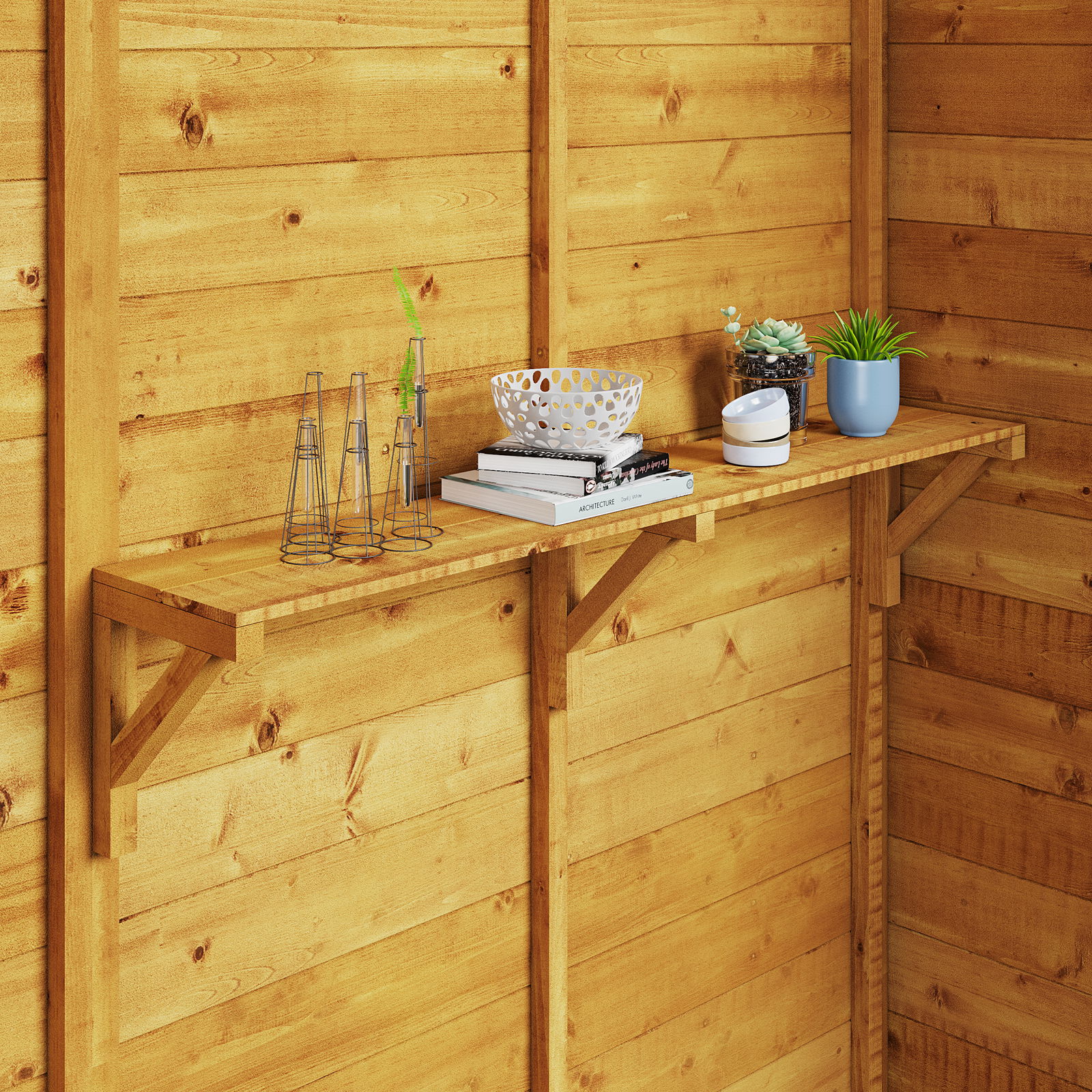 Wooden Freestanding Storage Shelves