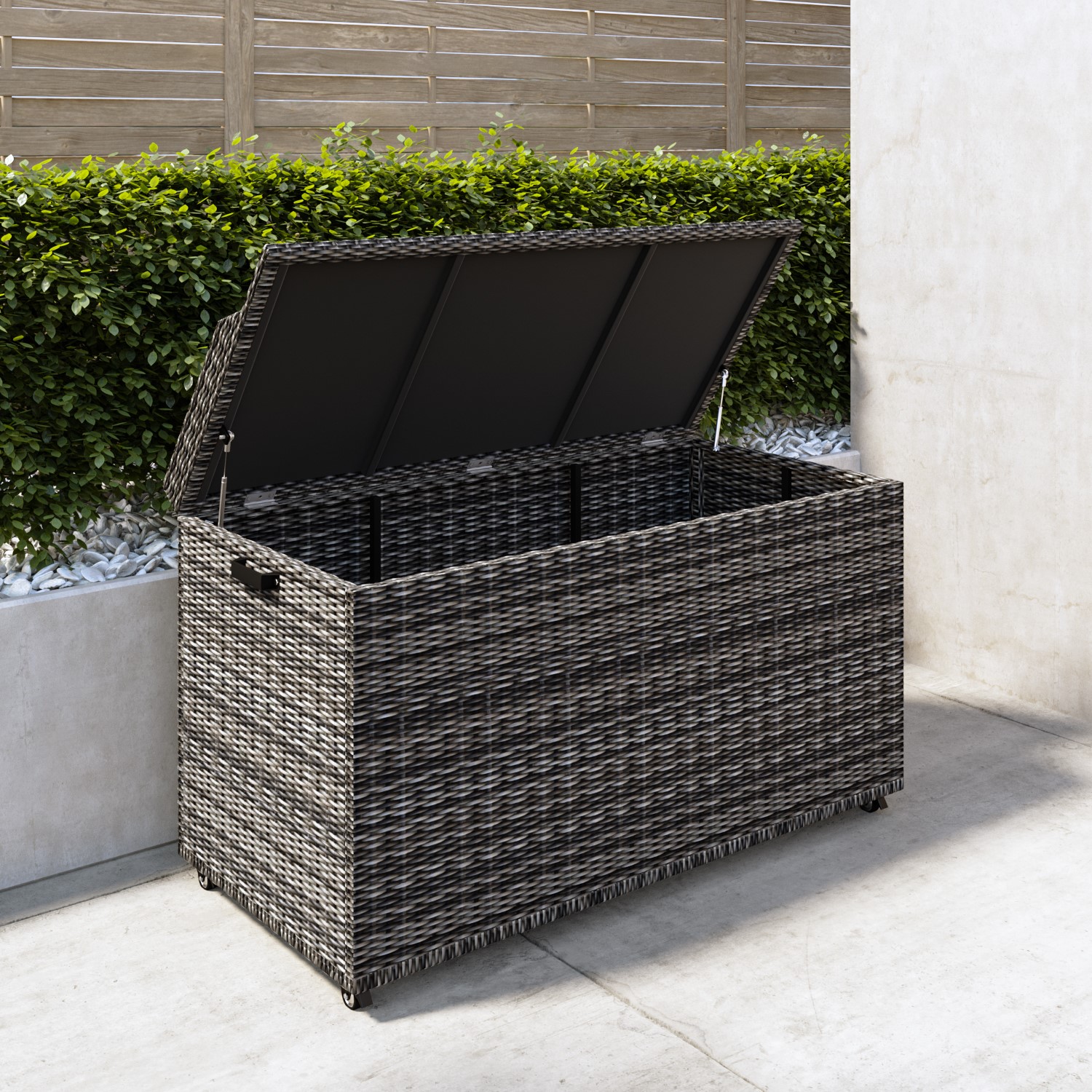 Rattan style storage box
