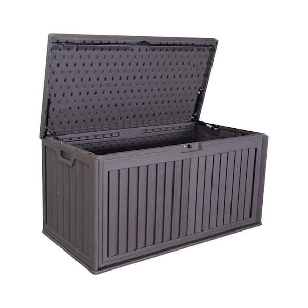 Plastic garden storage box
