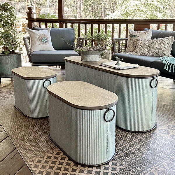 Metal Frame Storage Bench