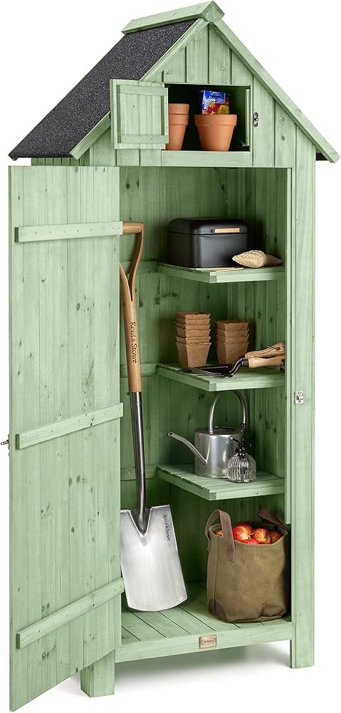 Wooden Vertical Garden Storage Shed