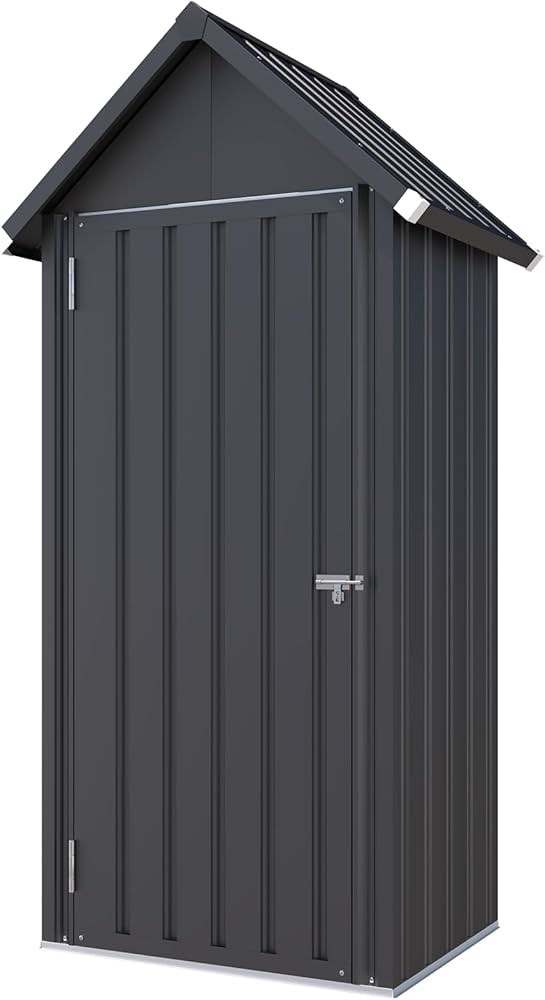Metal Slimline Outdoor Storage Locker