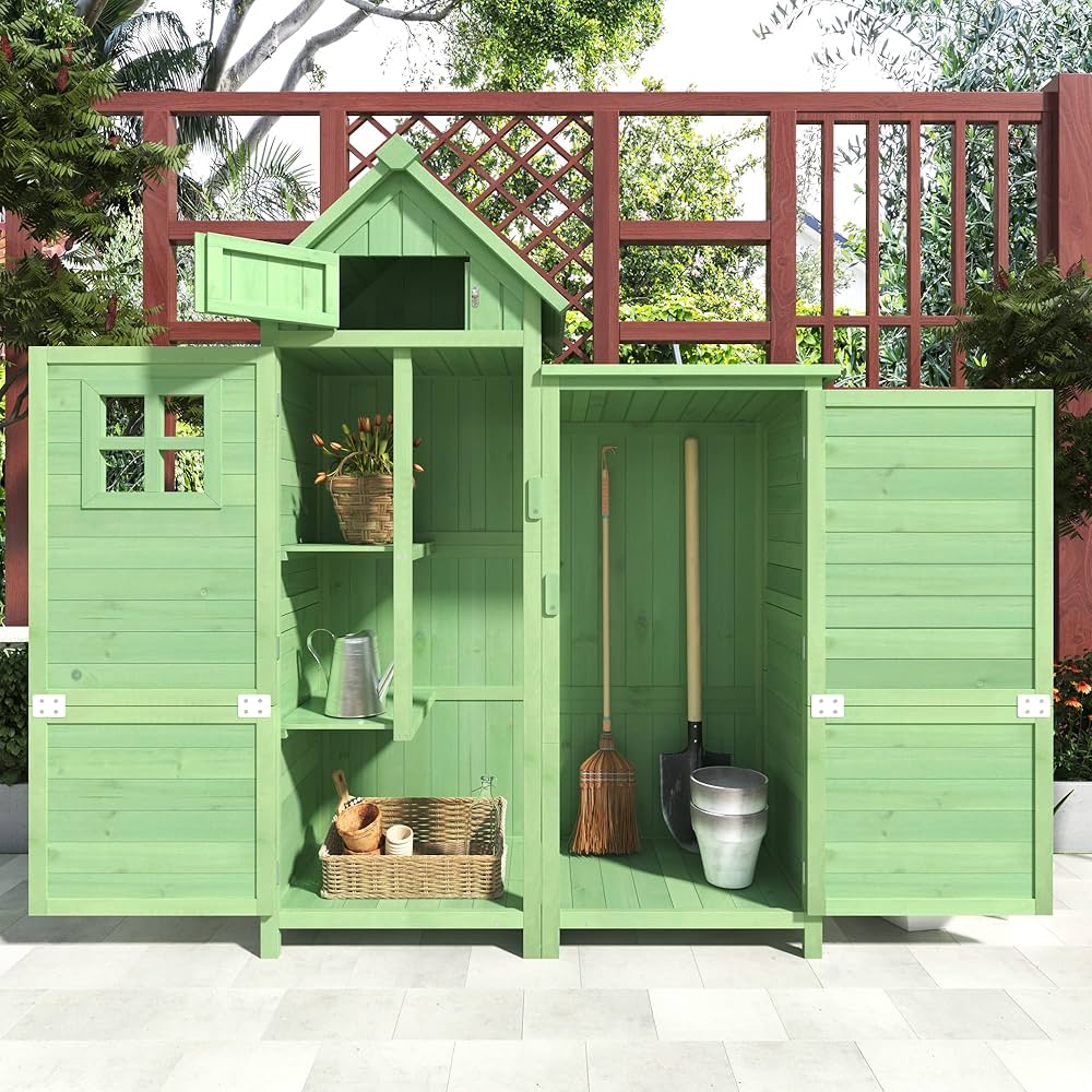 Wooden Garden Storage Units