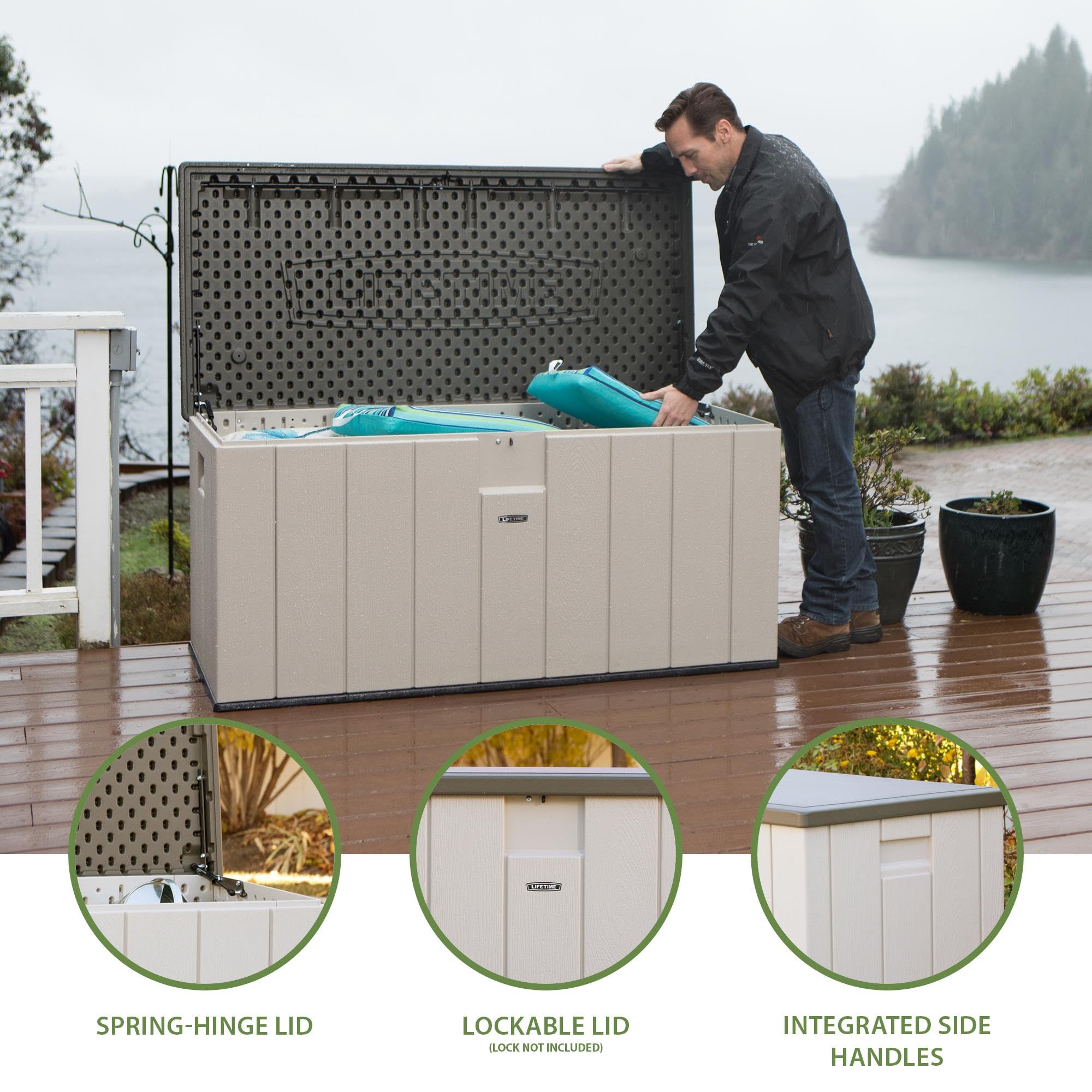 Lifetime 150 Gallon Outdoor Storage Deck Box